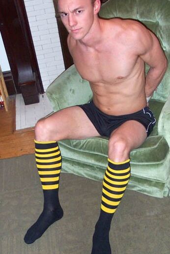 Free porn pics of Kent Bound In His Rubgy Socks 1 of 29 pics