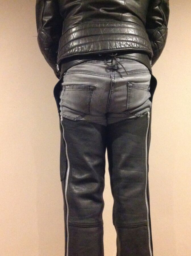 Free porn pics of Jeans and leather chaps 2 of 17 pics