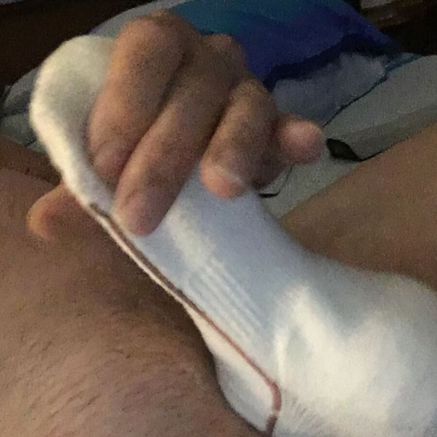 Free porn pics of Jerking in a Sock 6 of 9 pics