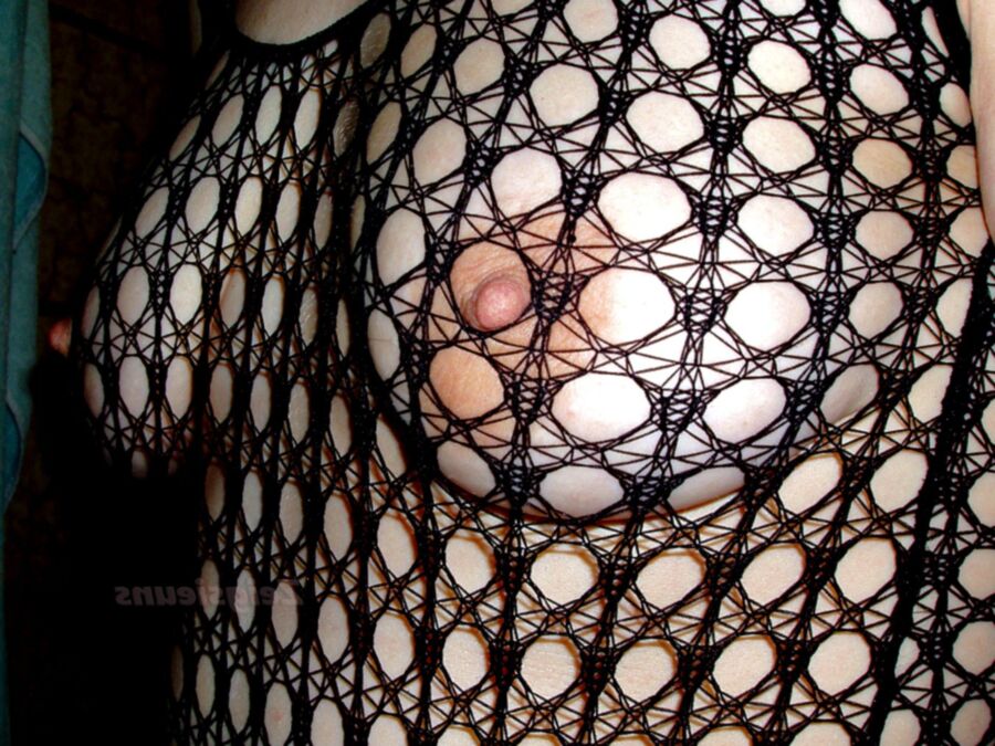 Free porn pics of Heike is getting ready for...? Black fishnet body and toy 3 of 24 pics