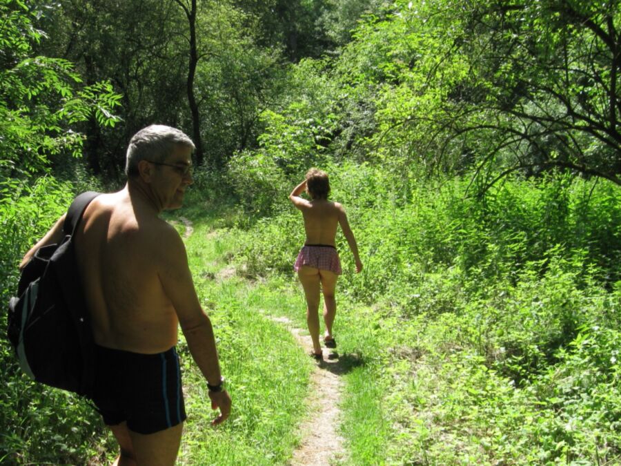 Free porn pics of Caught by voyeurs in forest 1 of 8 pics