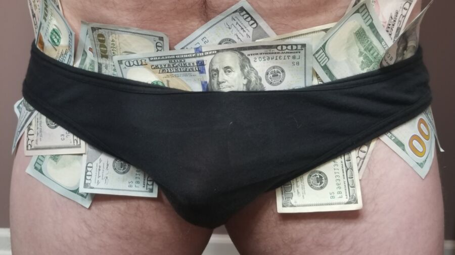 Free porn pics of Money stuffed bikini briefs 3 of 6 pics