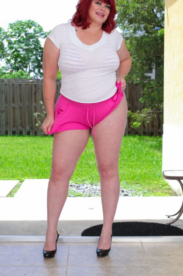 Free porn pics of Marcy Diamond - neon pink boy shorts bubble butt milf 16 of 301 pics