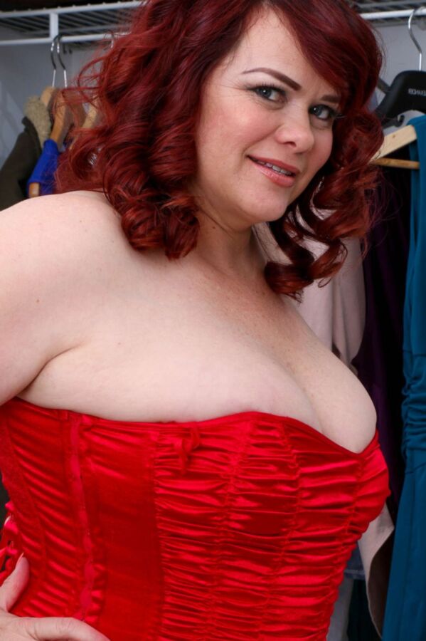 Free porn pics of Marcy Diamond - red corset g-string massive bubble butt milf 8 of 200 pics