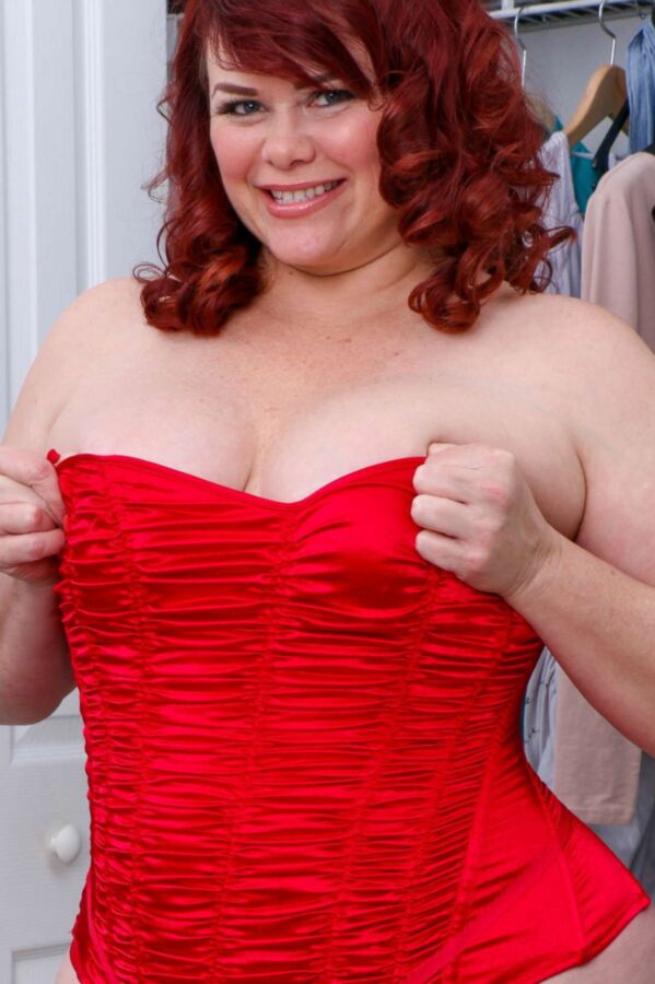Free porn pics of Marcy Diamond - red corset g-string massive bubble butt milf 3 of 200 pics