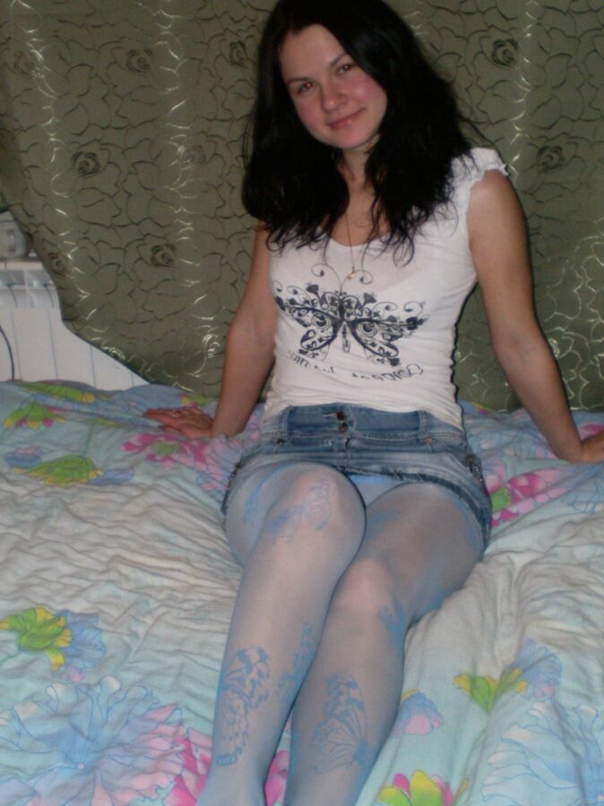 Free porn pics of Me in blue pantyhose 21 of 50 pics