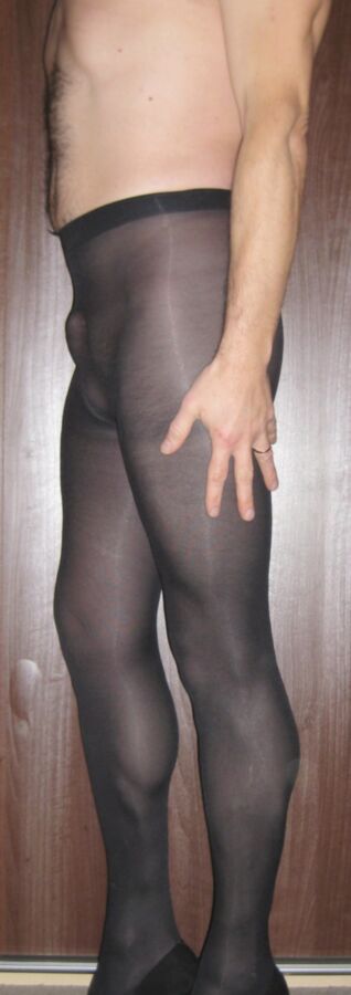 Free porn pics of Black opaque tights 14 of 24 pics