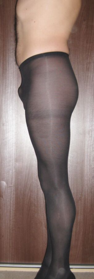 Free porn pics of Black opaque tights 9 of 24 pics