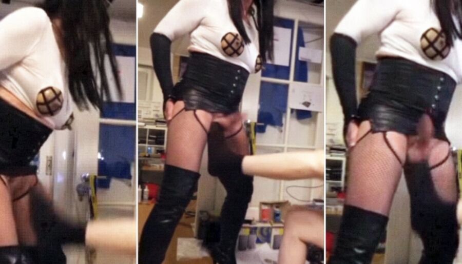 Free porn pics of ballbusting crossdresser 5 of 54 pics