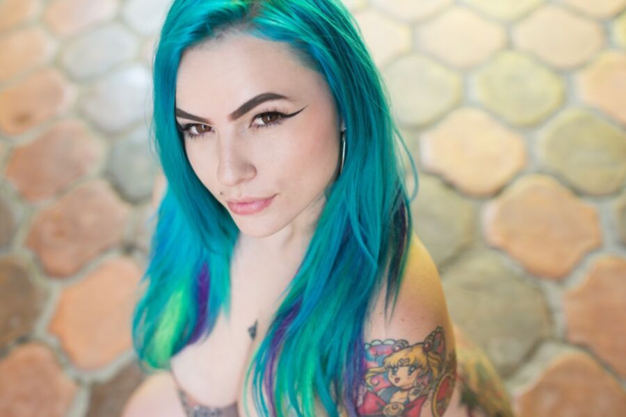 Free porn pics of Suicide Girls - Saturn - Blue Dream 20 of 48 pics