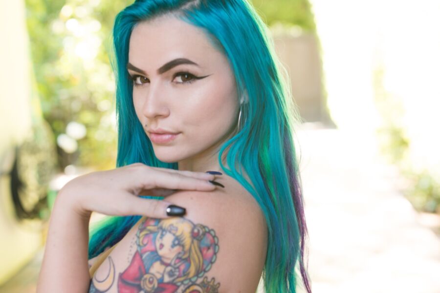 Free porn pics of Suicide Girls - Saturn - Blue Dream 18 of 48 pics