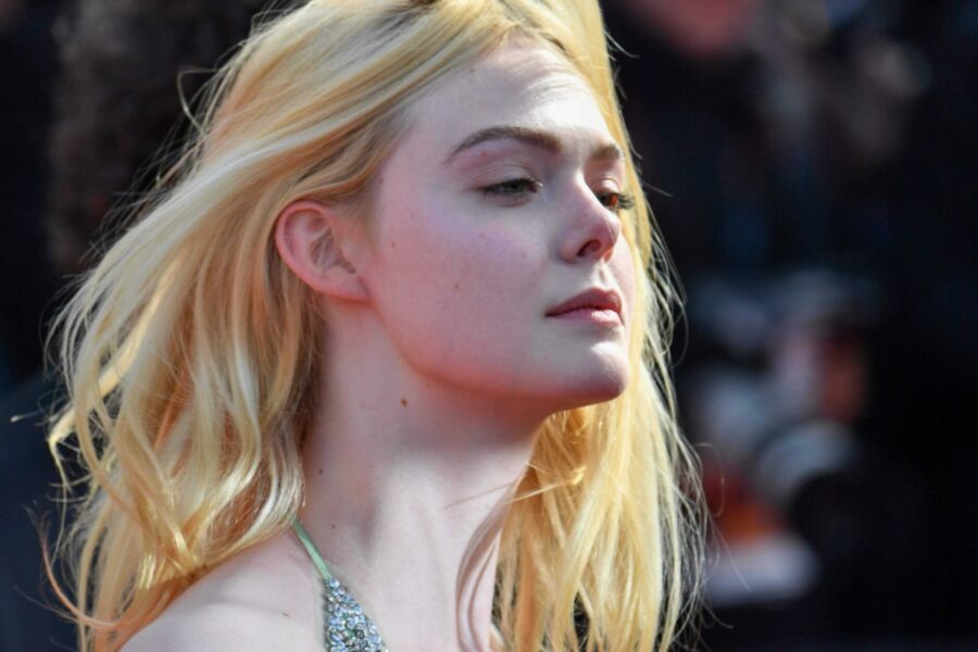Free porn pics of Elle Fanning need a lot of cum for her perfect back and tits 13 of 15 pics