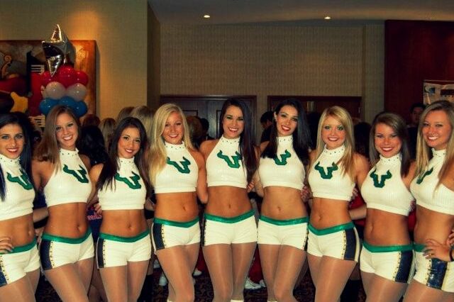 Free porn pics of University of South Florida cheerleaders 8 of 13 pics