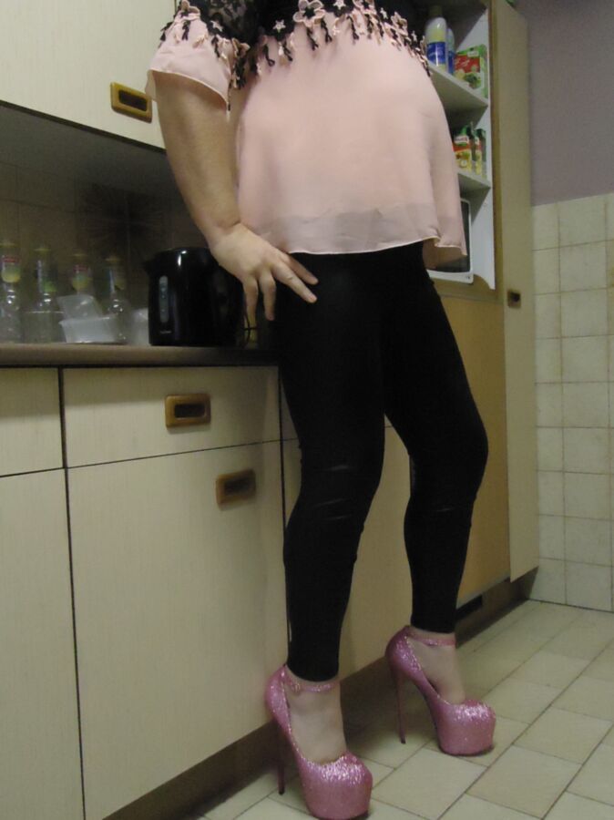 Free porn pics of Dressed in pink and black 2 of 31 pics