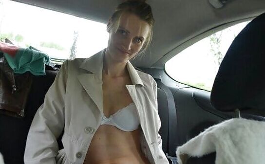 Free porn pics of Fun with Pattie in the car! 1 of 8 pics