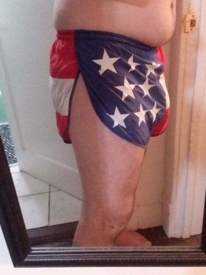 Free porn pics of Little American Flag Shorts 1 of 12 pics