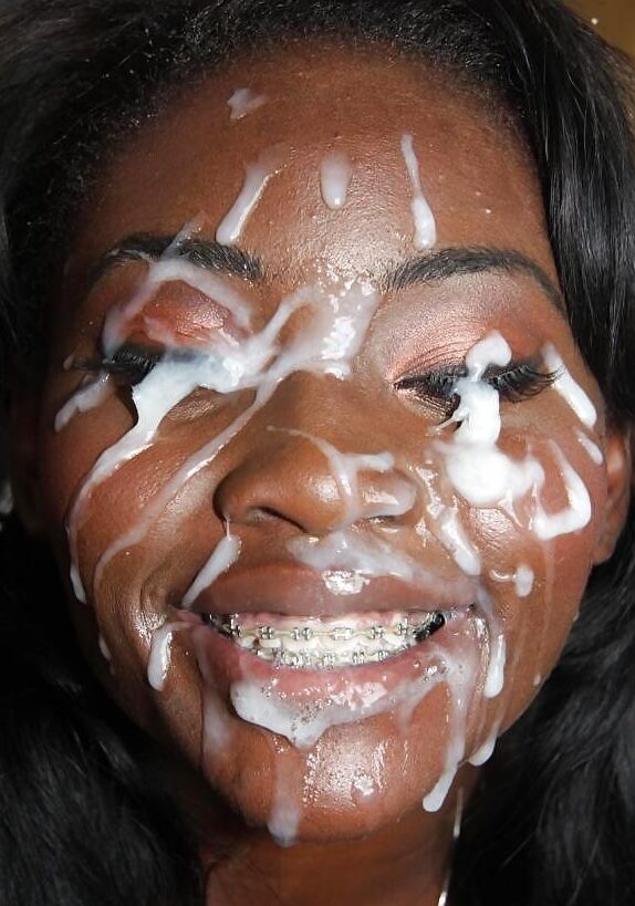 Sex messy facial ebony