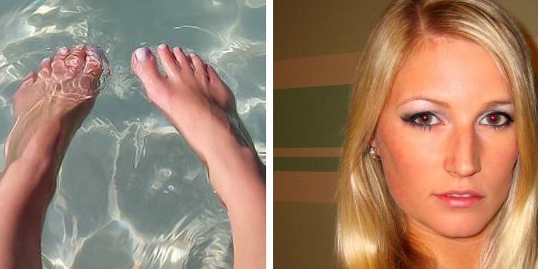 Free porn pics of Face and Feet 2 of 20 pics