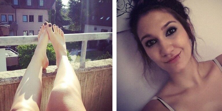 Free porn pics of Face and Feet 17 of 20 pics