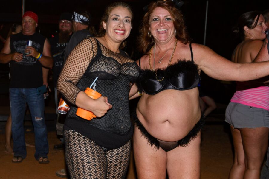 Free porn pics of Dressed BBW biker with naked people 17 of 161 pics