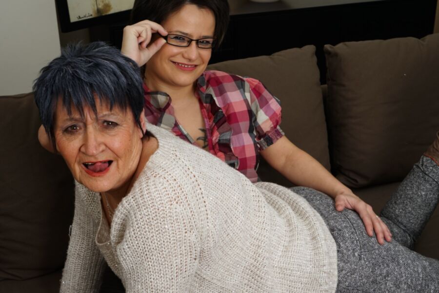 Free porn pics of Granny Karina - more old and young lesbian fun! 9 of 104 pics