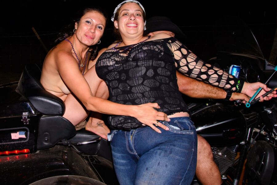 Free porn pics of Dressed BBW biker with naked people 6 of 161 pics