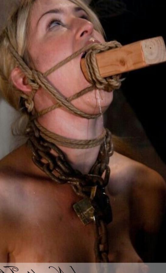 Free porn pics of Stop Talking [Pics Bdsm/tied up/Gagged/clamps/submission] 13 of 21 pics