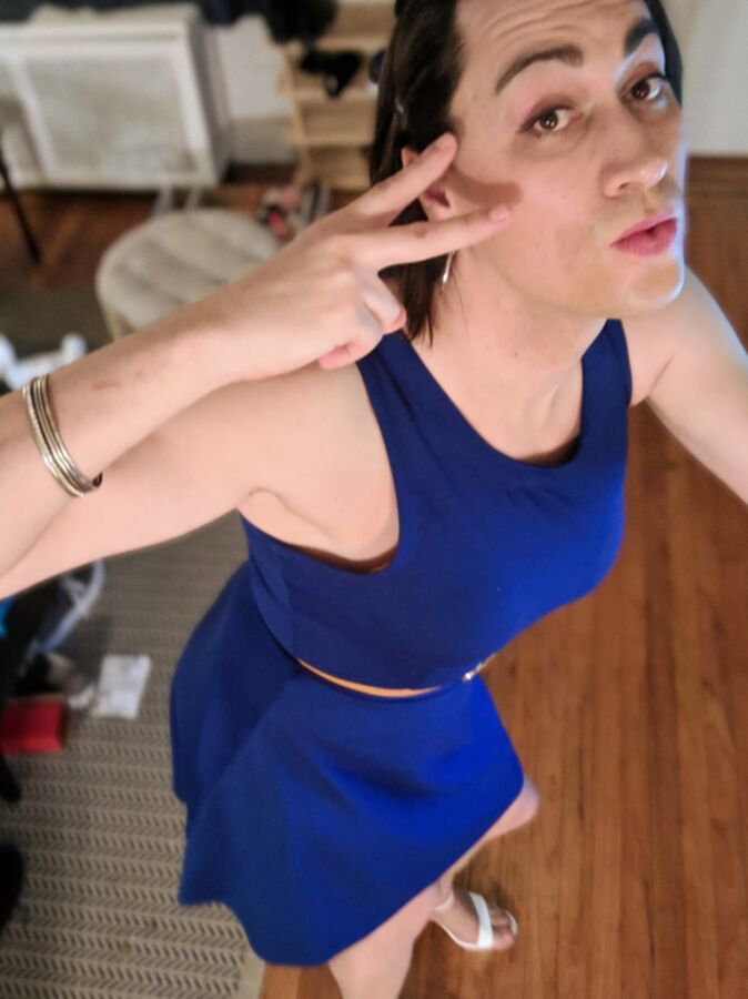 Free porn pics of Blue Dress and Breast Forms 4 of 98 pics