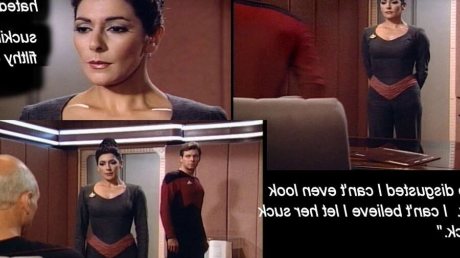 Free porn pics of Star Trek Next Generation parody: Troi gets busted  3 of 9 pics