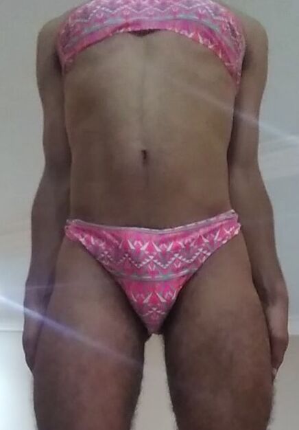 Free porn pics of Would you fuck me in... pink mosaic bikini? 3 of 42 pics
