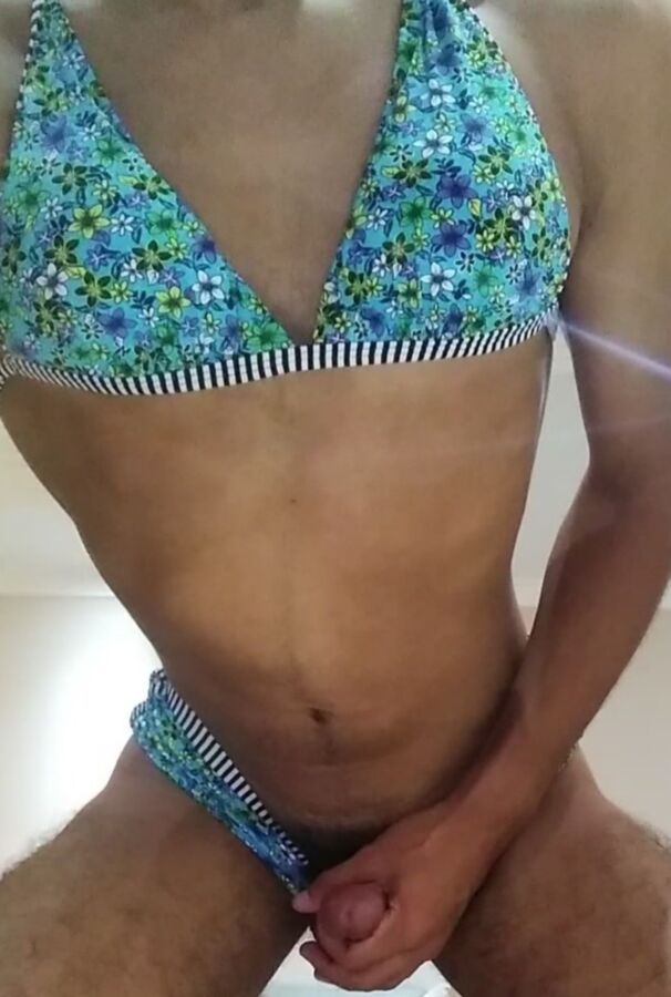Free porn pics of Would you fuck me in... blue floral bikini? 24 of 43 pics
