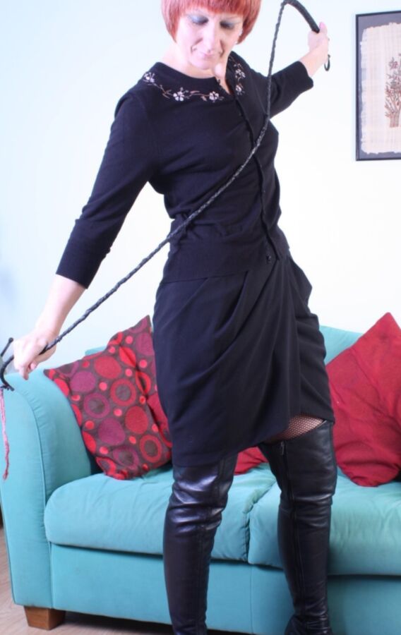 Free porn pics of UK Milf Penny Overknee Boots and Whip 4 of 71 pics