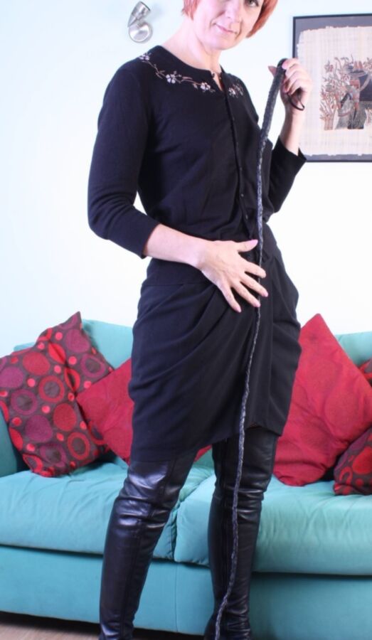 Free porn pics of UK Milf Penny Overknee Boots and Whip 5 of 71 pics