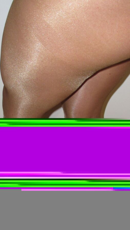 Free porn pics of Ultrashiny tan pantyhose high heels legs and feet show with pink 14 of 49 pics