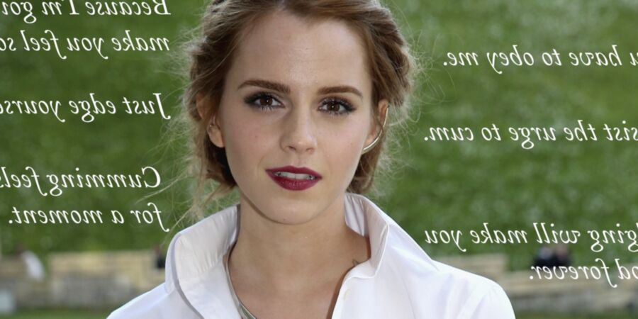 Free porn pics of Emma Watson JOI Edge [Femdom][Caption] 5 of 10 pics