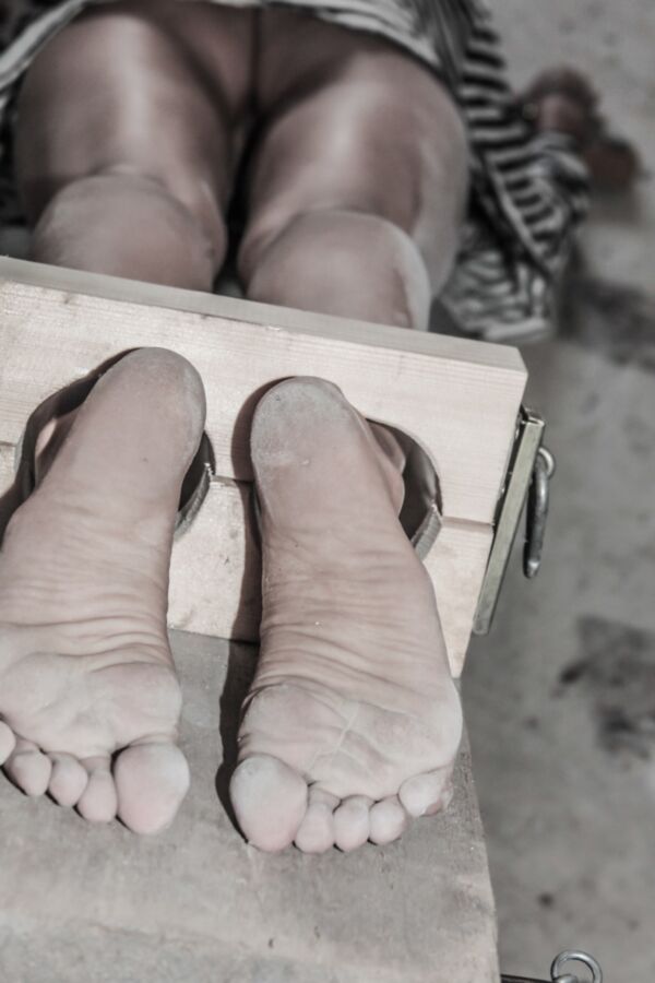 Free porn pics of bdsm nude teen feet tortured (falaka/bastinado) 4 of 8 pics