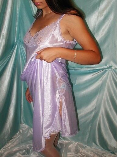 Free porn pics of Vanaweb Lilac Night Dress 16 of 26 pics
