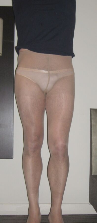 Free porn pics of Wearing knickers and tights in my hotel 1 of 24 pics