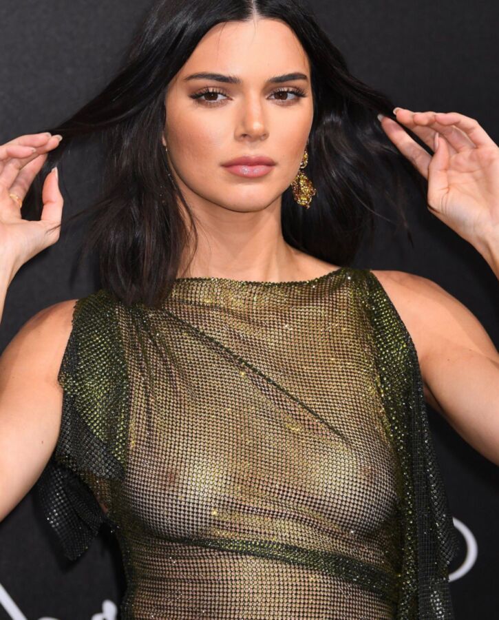 Free porn pics of Kendall Jenner Braless See Thru Dress at Chopard Party Cannes 4 of 15 pics