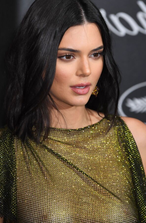 Free porn pics of Kendall Jenner Braless See Thru Dress at Chopard Party Cannes 7 of 15 pics