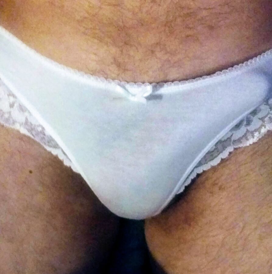 Free porn pics of My white panties 1 of 1 pics