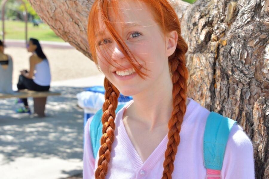 Dolly Little - naughty redhead schoolgirl.