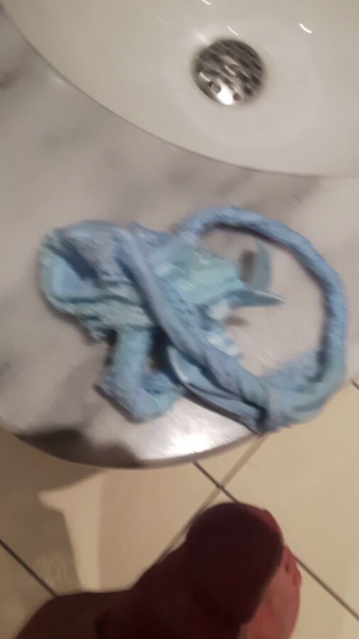 Free porn pics of Found a Nice Pair of Smelling Panties at the Water Park cum on 4 of 12 pics