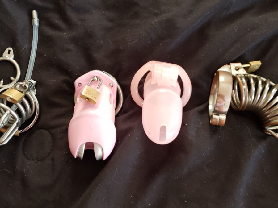 Free porn pics of Choosing my Chastity Cage for a whole month before my punishment 1 of 6 pics