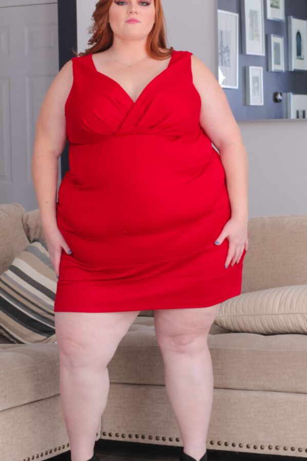 Free porn pics of Julie Ginger - red dress massive milf slut show 9 of 313 pics