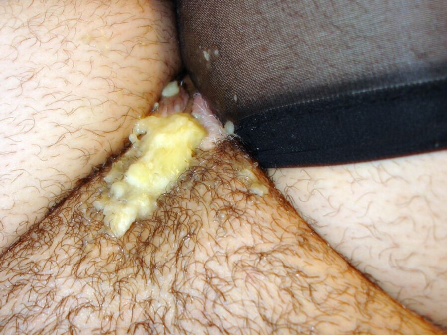 Free porn pics of Toying my cd sissy hairy pussy with a banana 16 of 31 pics
