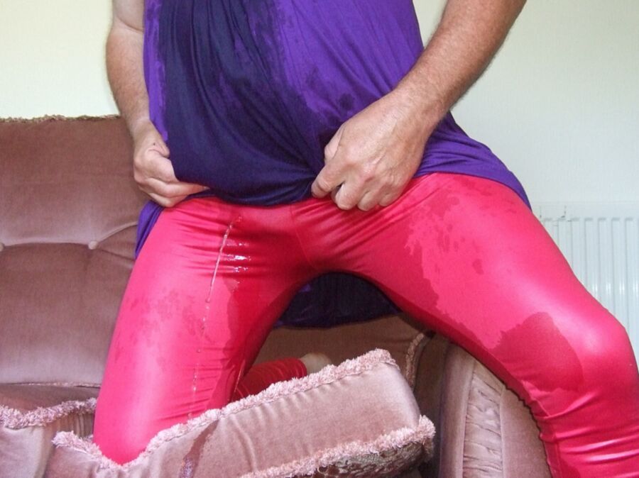 Free porn pics of Wetting Pink Leggings 9 of 16 pics