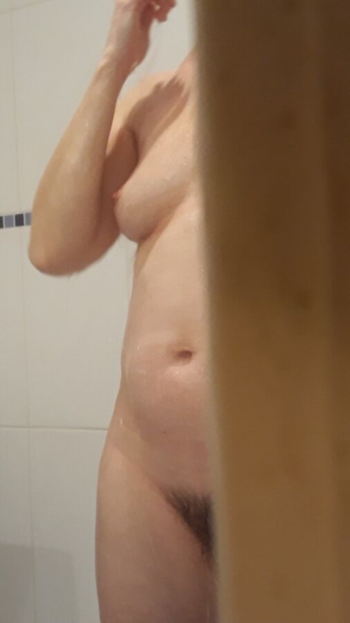 Free porn pics of WIFE -  Showering 11 of 12 pics
