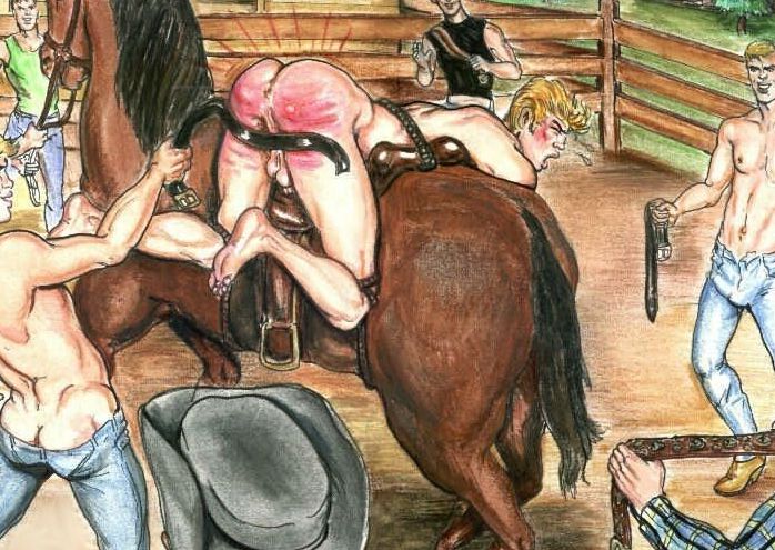 Free porn pics of Gay Cowboy and Indian Illustrations 16 of 30 pics