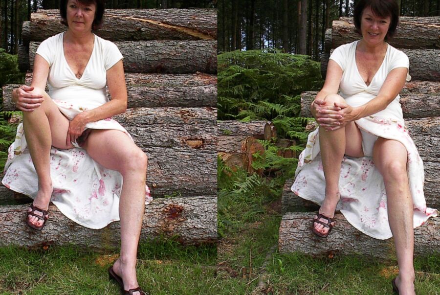 Free porn pics of Sexy mature strips outdoors 2 of 6 pics